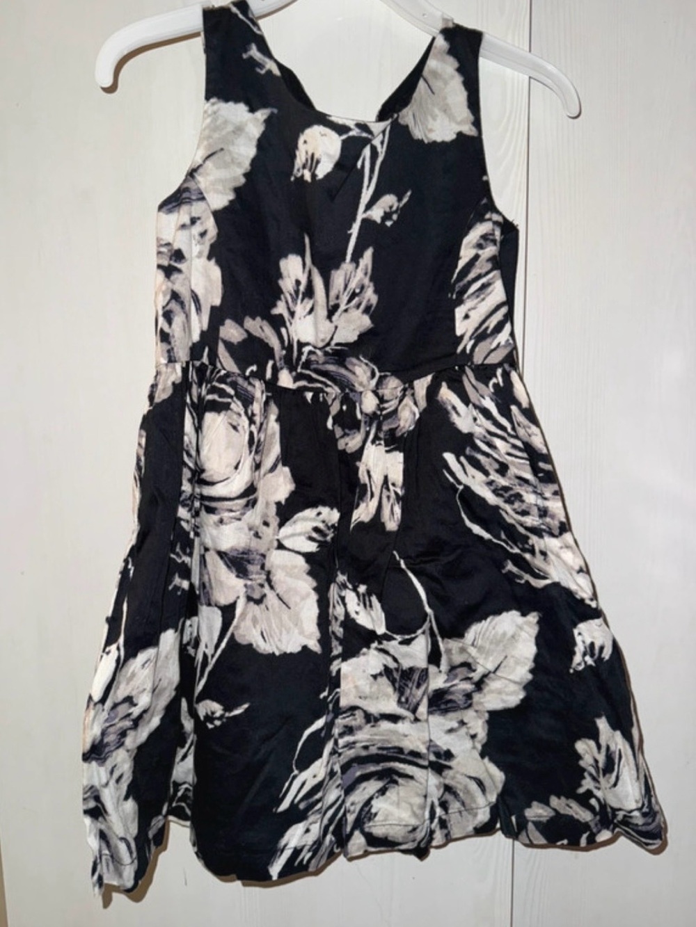 GAP Black and White Floral Mini Dress